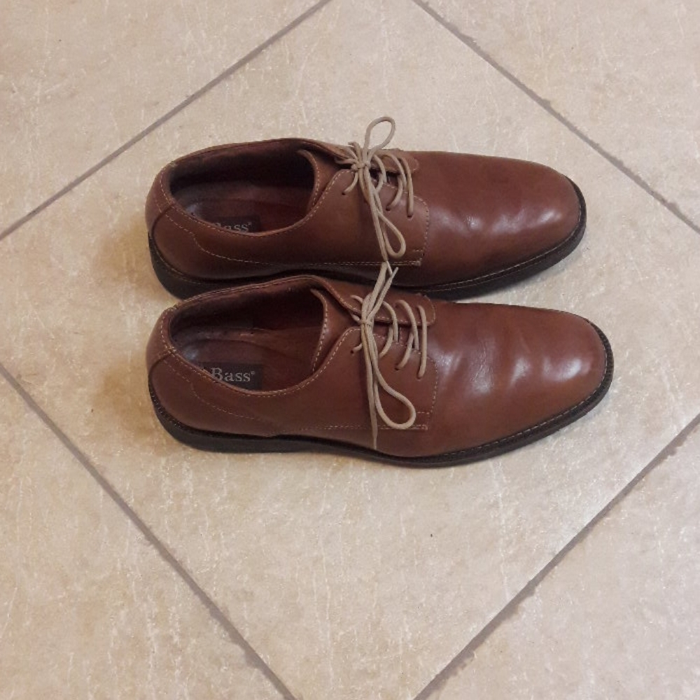 BASS Oxford Brown Dress Mens Shoes